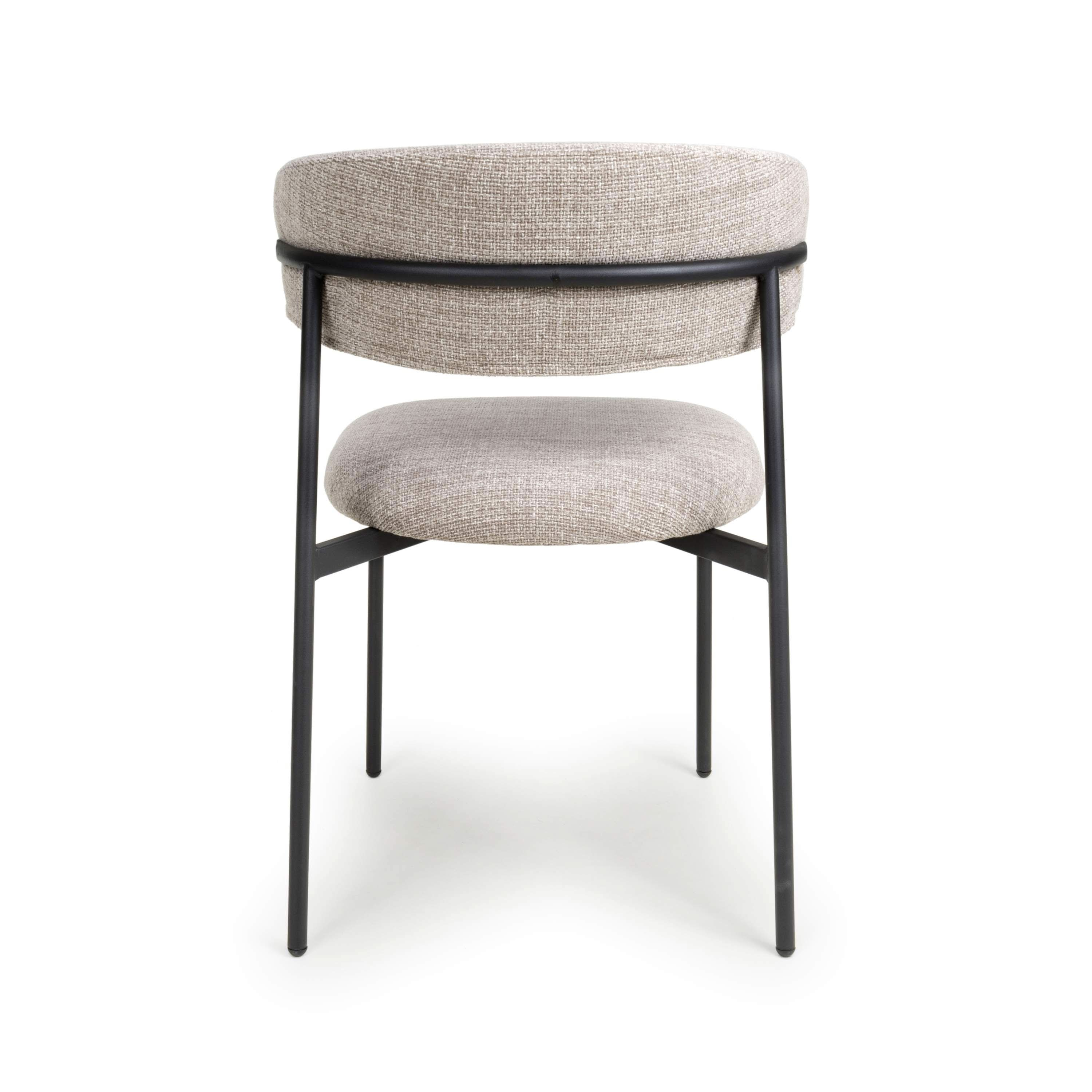 Marisa Tweed Oatmeal Dining Chair (7018381738048) (14625477656954)