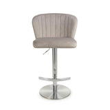 Sigma Brushed Velvet Mink Bar Stool (7018382557248)