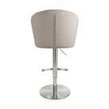 Sigma Brushed Velvet Mink Bar Stool (7018382557248)