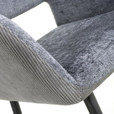 Sorento Chenille Corduroy Blue/Grey Bar Chair (7018382655552)