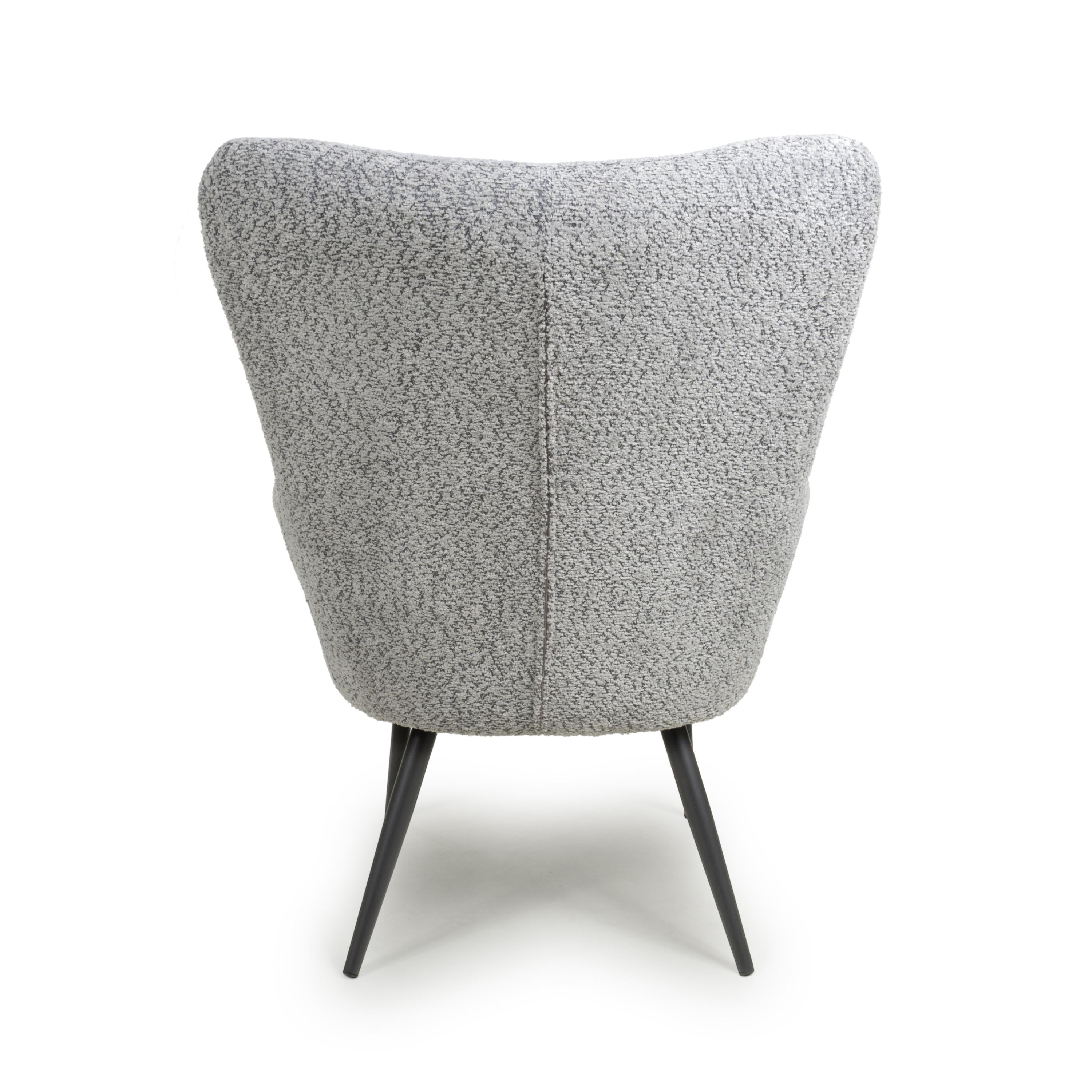 Bordeaux Textured Chenille Effect Grey Armchair (7019401642048)