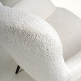 Bordeaux Textured Chenille Effect White Armchair (7019401707584)