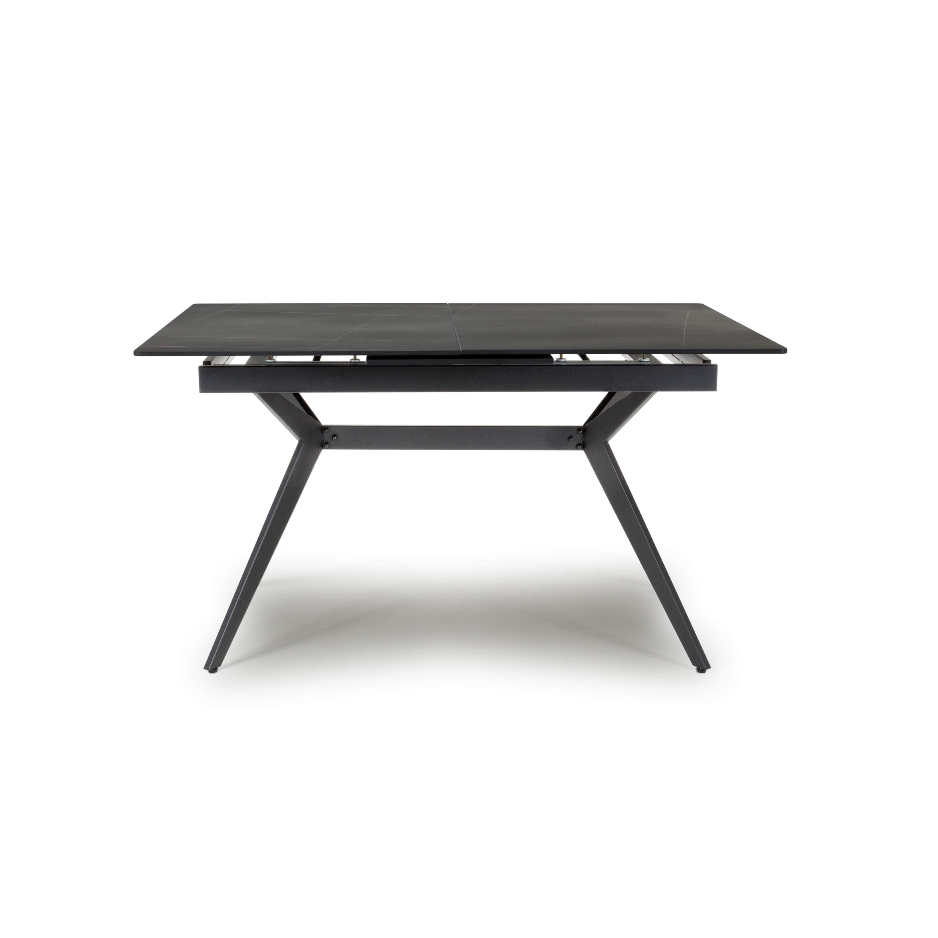 Timor 1.8m Extending Black Dining Table (7018383147072) (7034228899904)