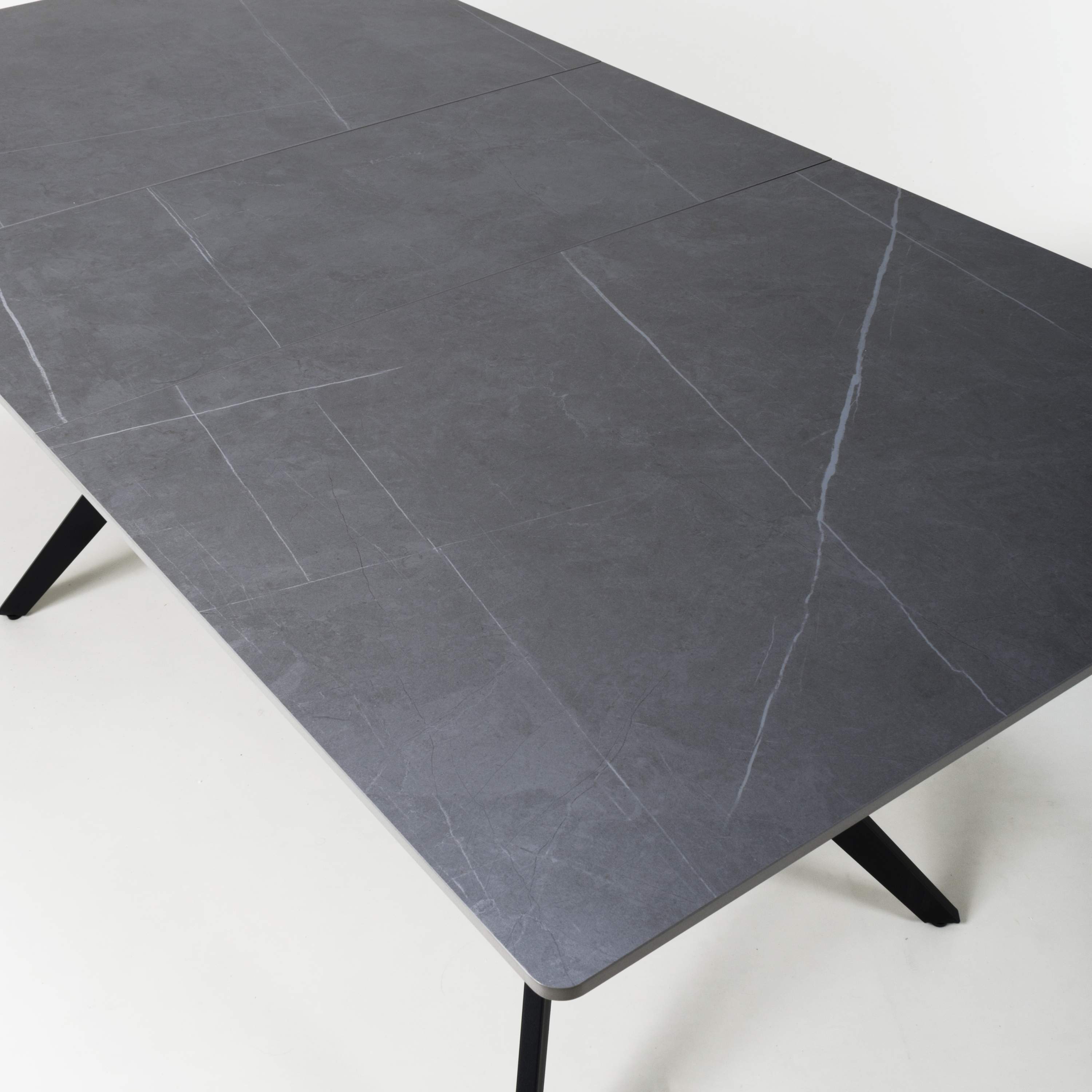 Islington 1.8m Extending Grey Dining Table (7034228899904)