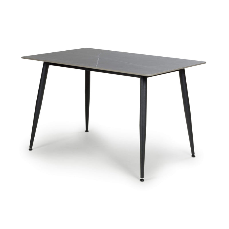 Stockholm 1.2m Grey Dining Table with Grey Loft Dining Chairs (14627351658874)