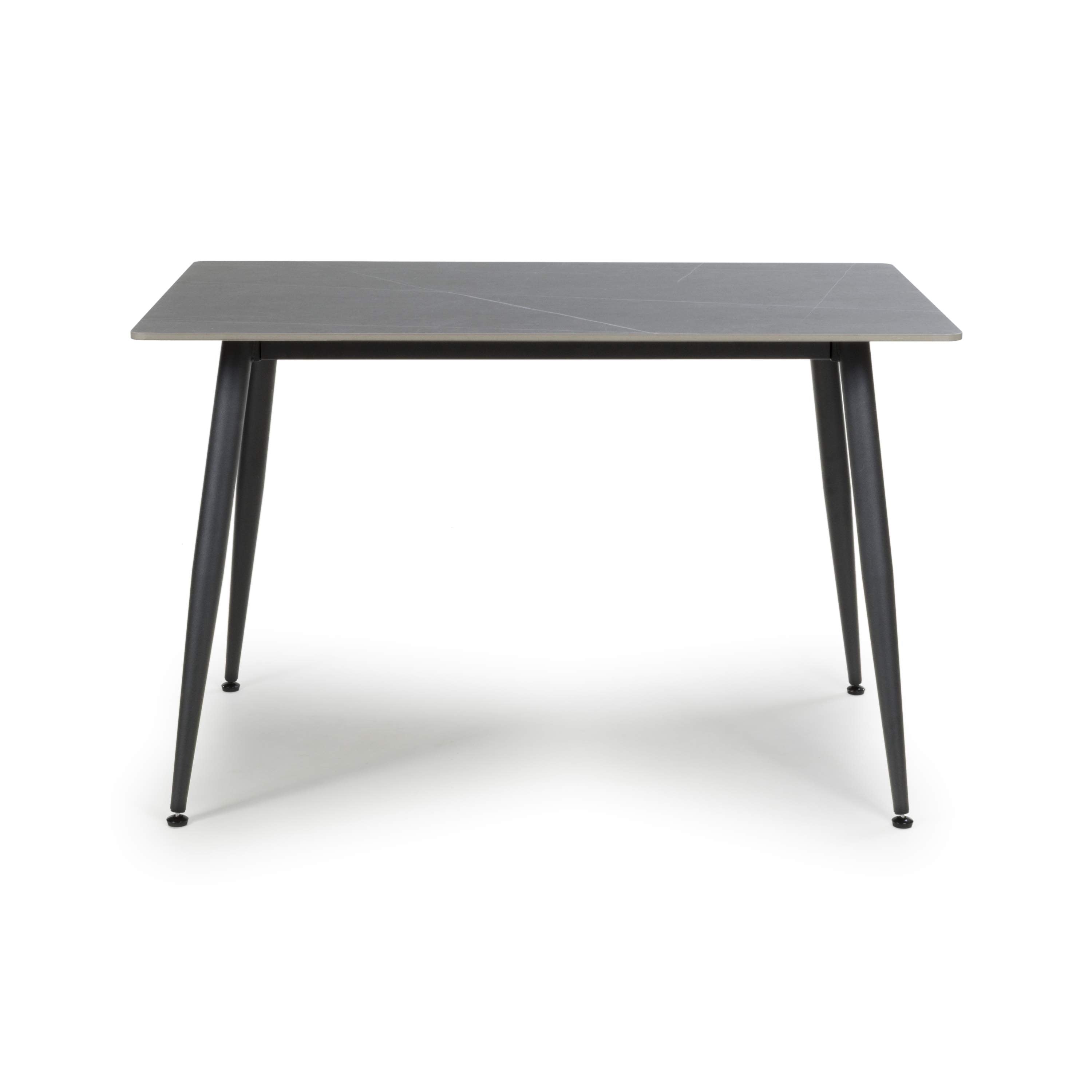 Stockholm 1.2m Grey Dining Table with Grey Leo Dining Chairs (14627351986554)