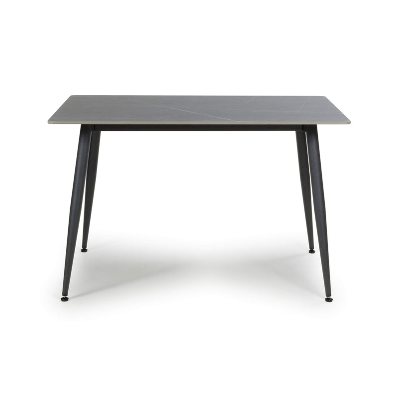 Stockholm 1.2m Grey Dining Table with Grey Loft Dining Chairs (14627351658874)