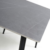 Stockholm 1.2m Grey Dining Table with Grey Loft Dining Chairs (14627351658874)