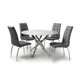 Raven Round Dining Table with Olivia Chairs (14892338250106)