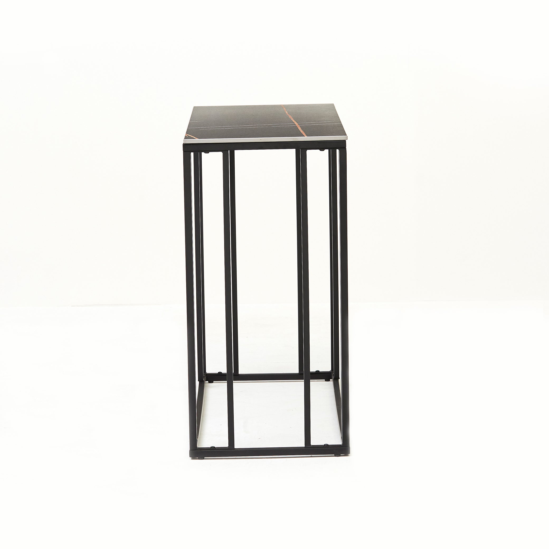 Cairo Console Table with Black Stone Top (6830592688192) (7023606038592)