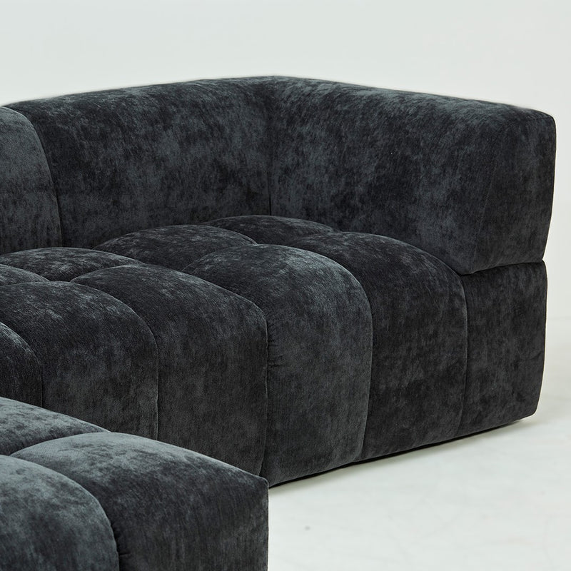 Chloe Corner Sofa in Seoul Caviar (6804727791680)