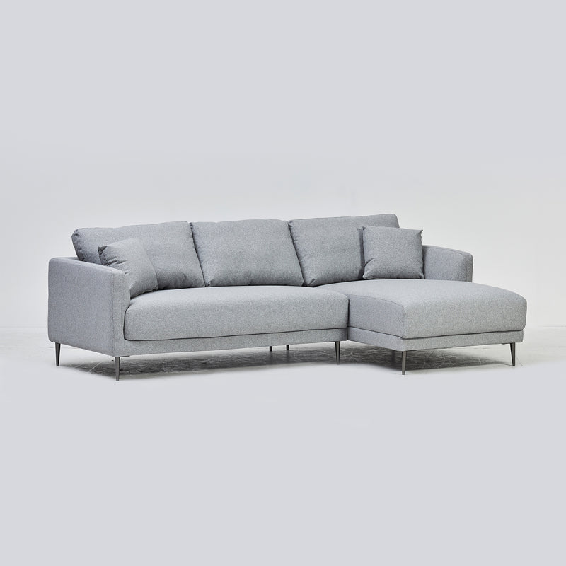 Lily Corner Sofa in Carina Dove (6949435441216)