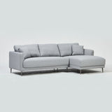 Lily Corner Sofa in Carina Dove (6949435441216)