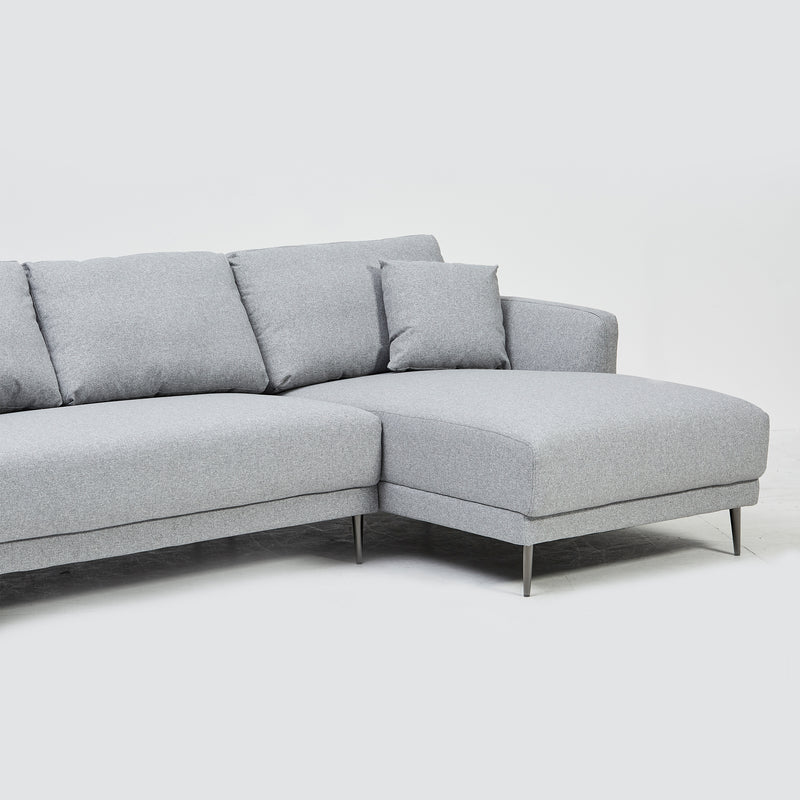 Lily Corner Sofa in Carina Dove (6949435441216)