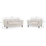 Aida Sofa Beige 3+2 Set (7021266567232)