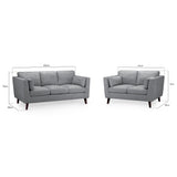 Aida Sofa Grey 3+2 Set (7021270794304)