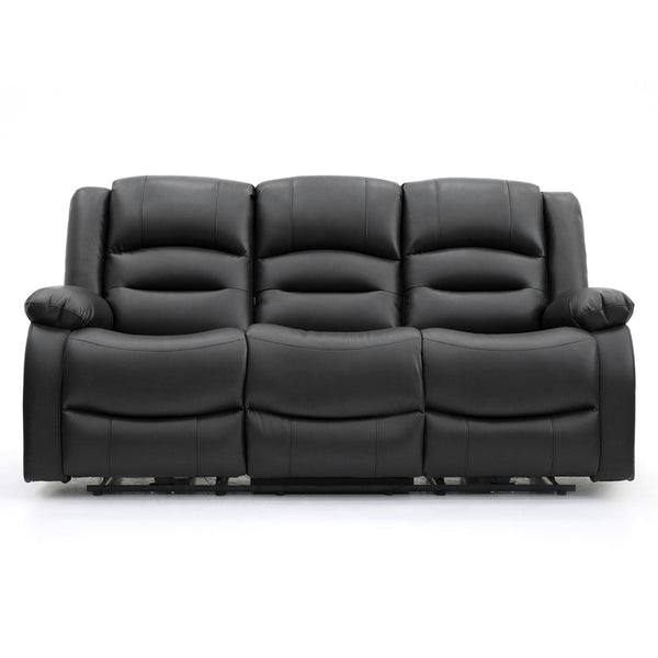 Alva Electric Recliner Sofa Black 3 Seater (7021286096960)