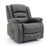 Alva Electric Recliner Sofa Grey Armchair (7021288783936)