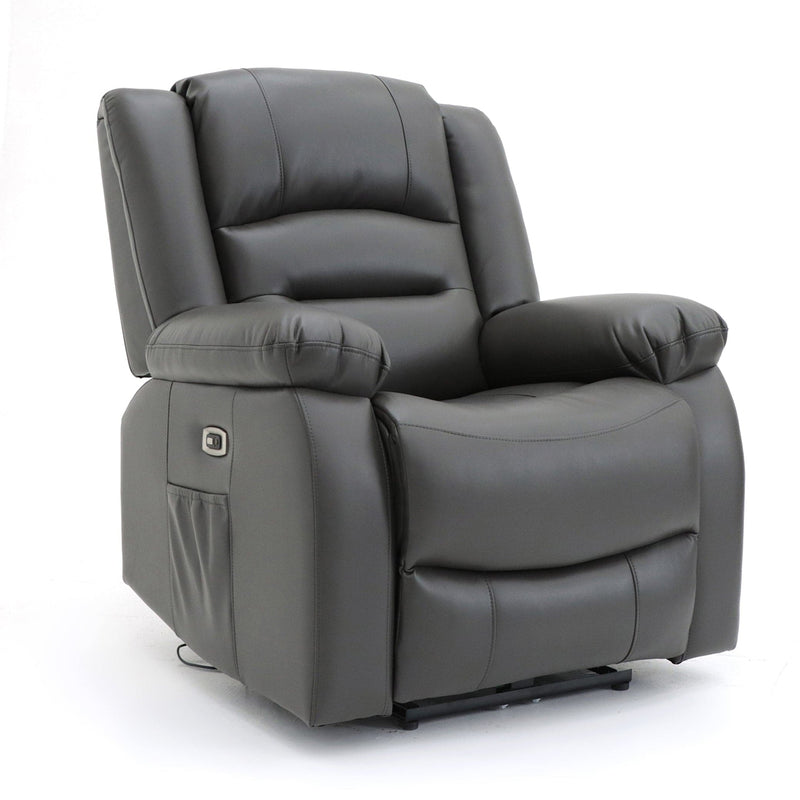 Alva Electric Recliner Sofa Grey Armchair (7021288783936)