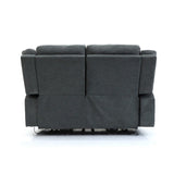 Alva Electric Recliner Sofa Grey Fabric 2 Seater (7021289668672)