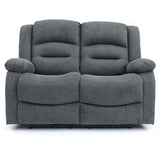 Alva Electric Recliner Sofa Grey Fabric 2 Seater (7021289668672)