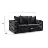 Ankara Sofa Slate 3 Seater (7021292585024)