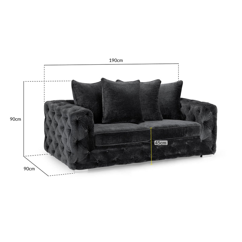 Ankara Sofa Slate 3 Seater (7021292585024)