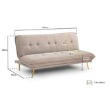 Anuka Sofa Bed Mocha 3 Seater (7021677346880)