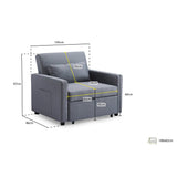 Aria Sofa Bed Grey Armchair (7021554794560)