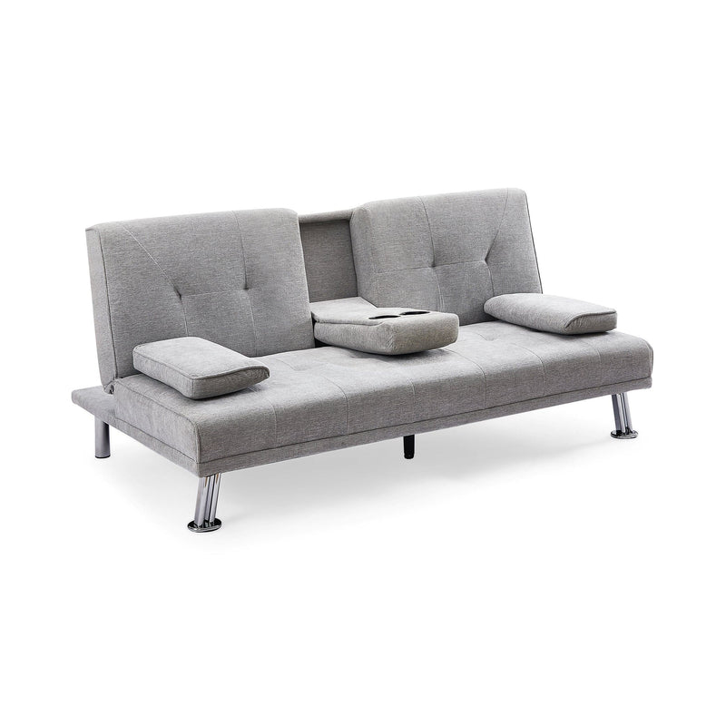 Aspen Sofa Bed Light Grey 3 Seater (7021622820928)