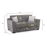 Astrid Sofa Grey 2 Seater (7021533495360)