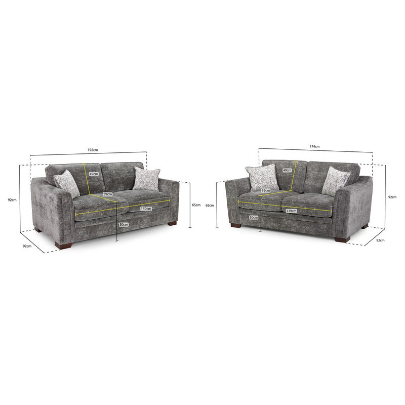 Astrid Sofa Grey 3+2 Set (7021638320192)