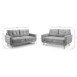 Aurora Sofa Grey 3+2 Set (7021695434816)