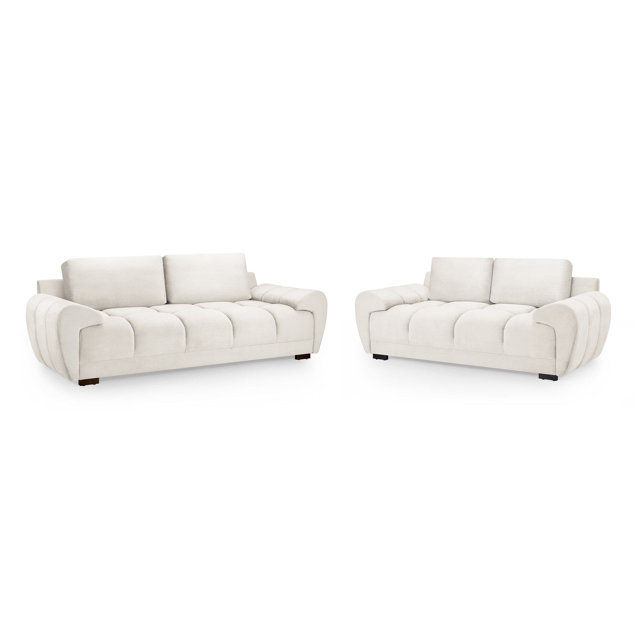 Azzuro Sofa Cream 3+2 Set (7021853573184)