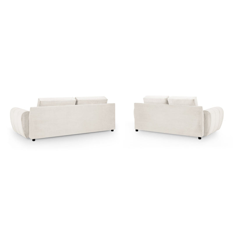 Azzuro Sofa Cream 3+2 Set (7021853573184)