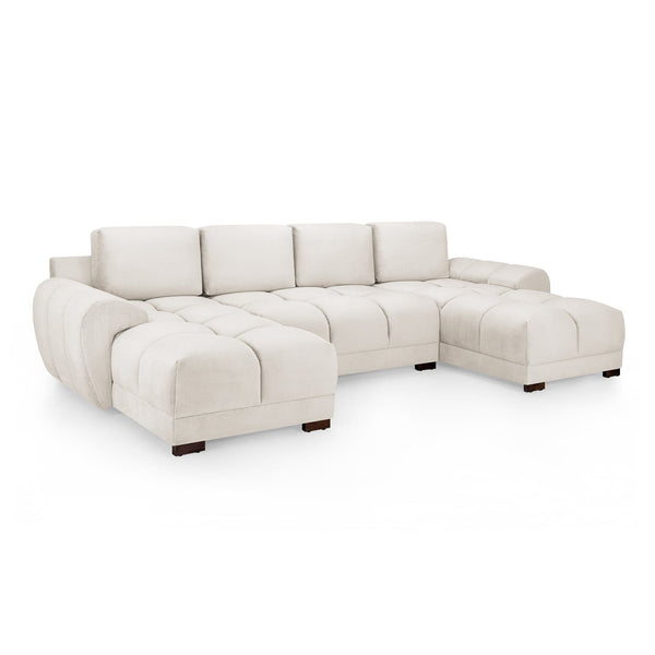 Azzuro Sofa Cream U Shape Corner (7021959446592)