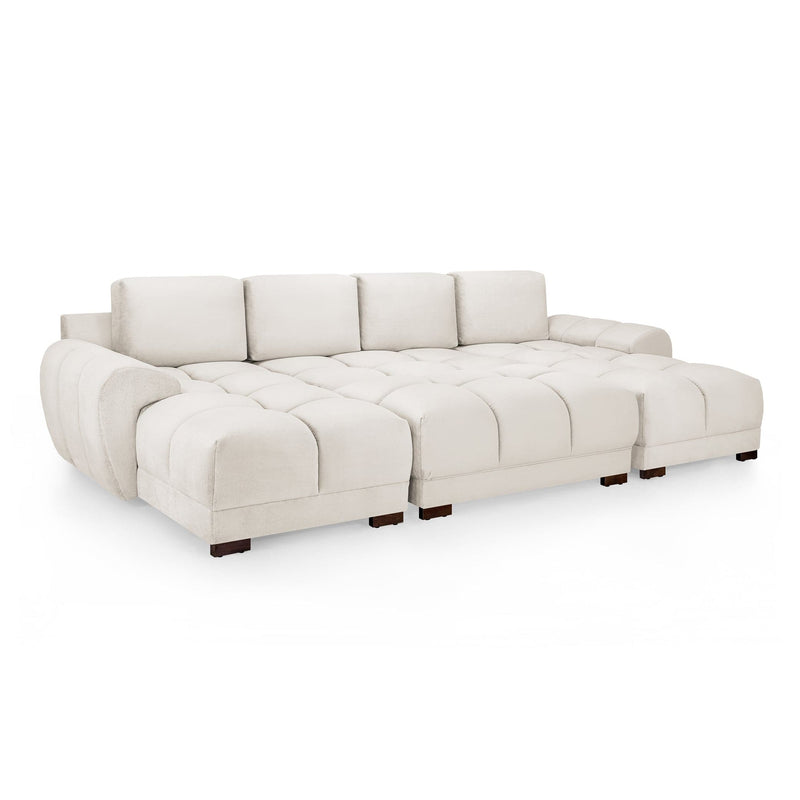 Azzuro Sofa Cream U Shape Corner (7021959446592)