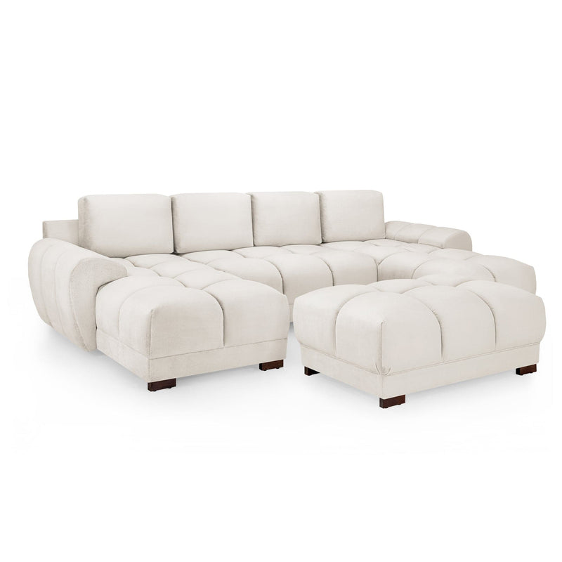 Azzuro Sofa Cream U Shape Corner (7021959446592)