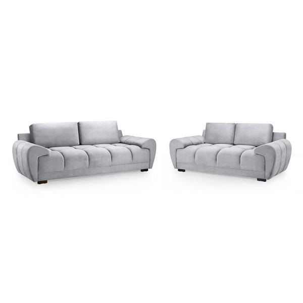 Azzuro Sofa Grey 3+2 Set (7021957611584)