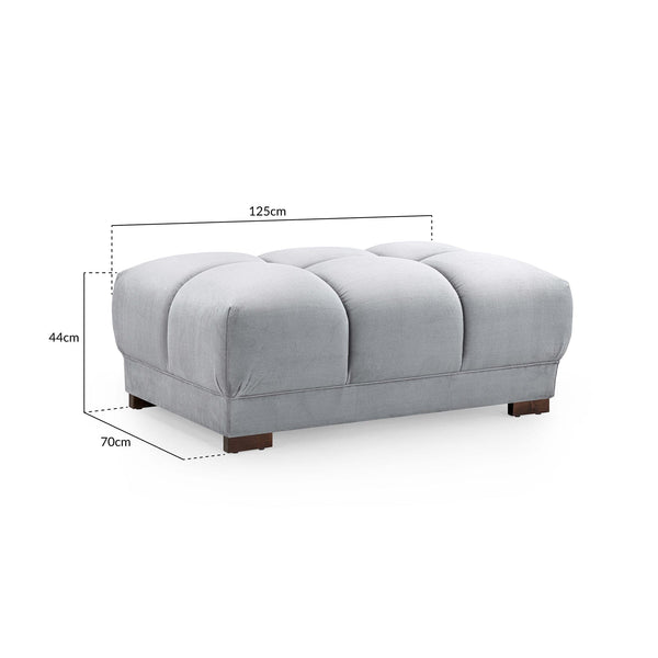 Azzuro Sofa Grey Footstool (7022815838272)