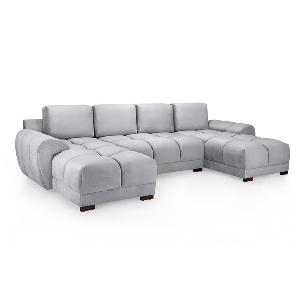 Azzuro Sofa Grey U Shape Corner (7021959839808)