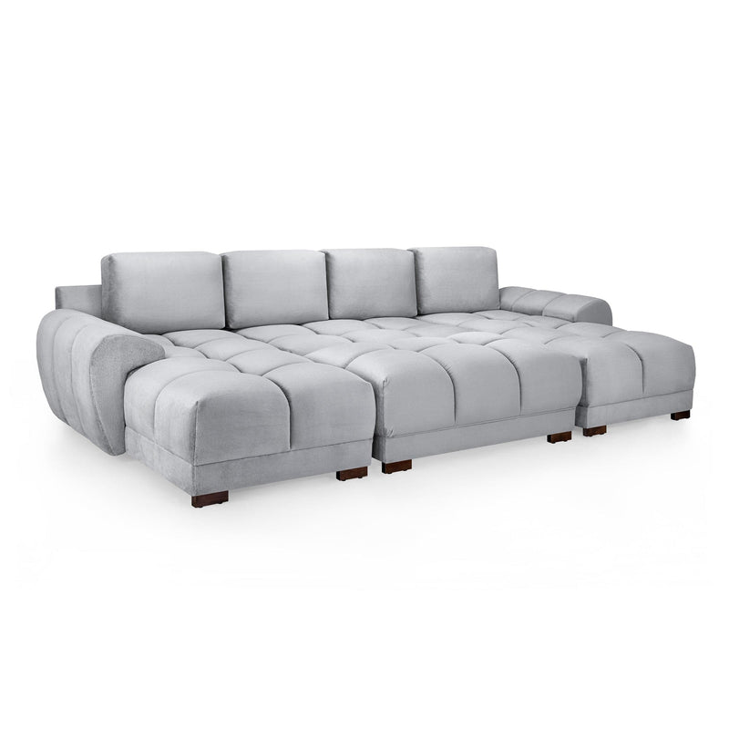 Azzuro Sofa Grey U Shape Corner (7021959839808)