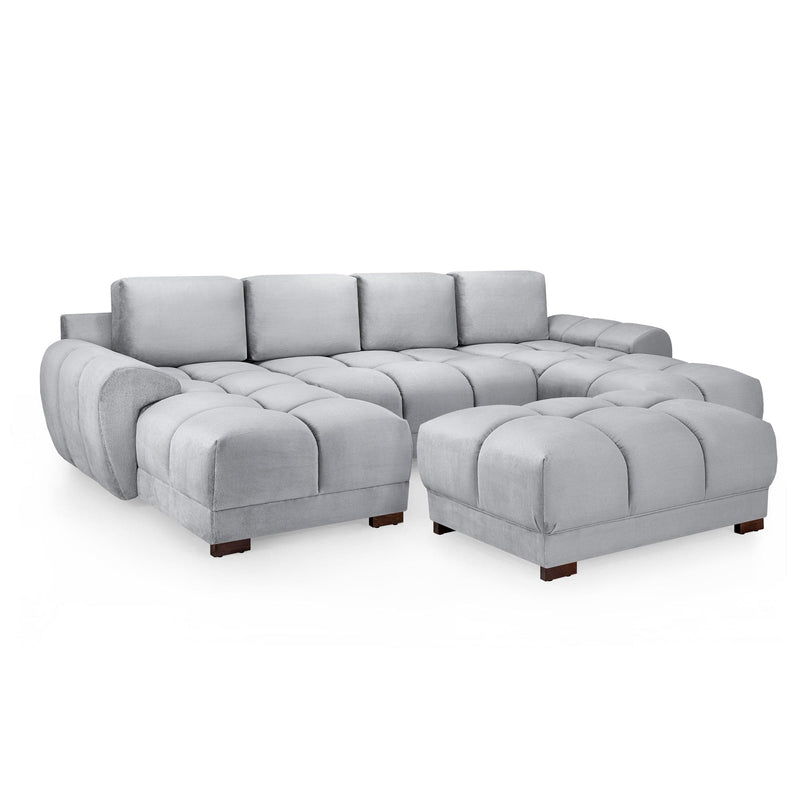 Azzuro Sofa Grey U Shape Corner (7021959839808)