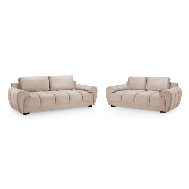 Azzuro Sofa Mocha 3+2 Set (7021957349440)