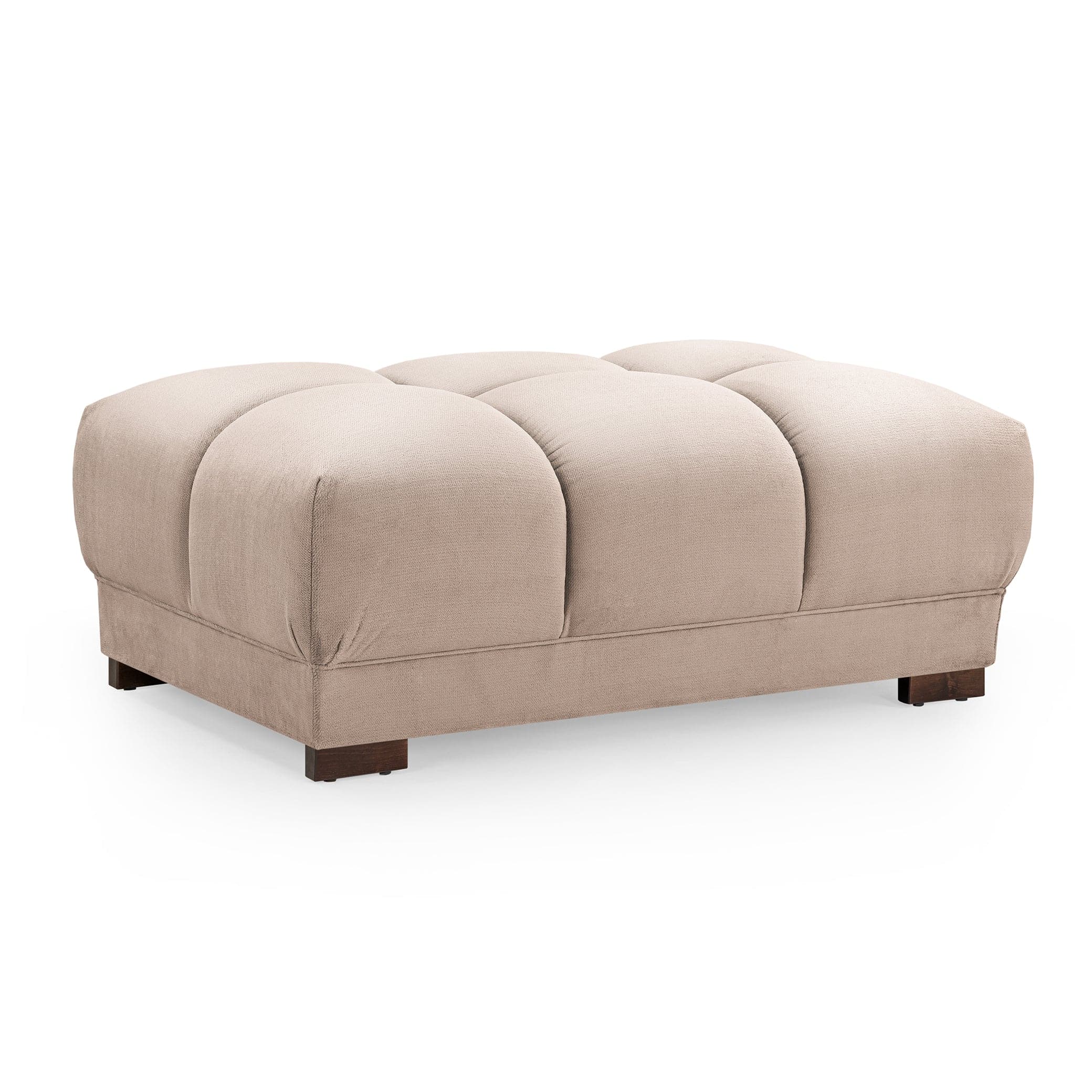 Azzuro Sofa Mocha Footstool (7022813478976)