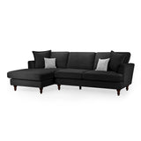 Bari Sofa Black Left Hand Facing Corner (7022819901504)