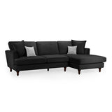 Bari Sofa Black Right Hand Facing Corner (7022821146688)