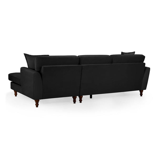 Bari Sofa Black Right Hand Facing Corner (7022821146688)