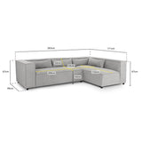 Becca Sofa Grey Universal Corner (7022244855872)