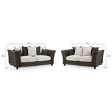 Bella Sofa Grey 3+2 Set (7022284800064)